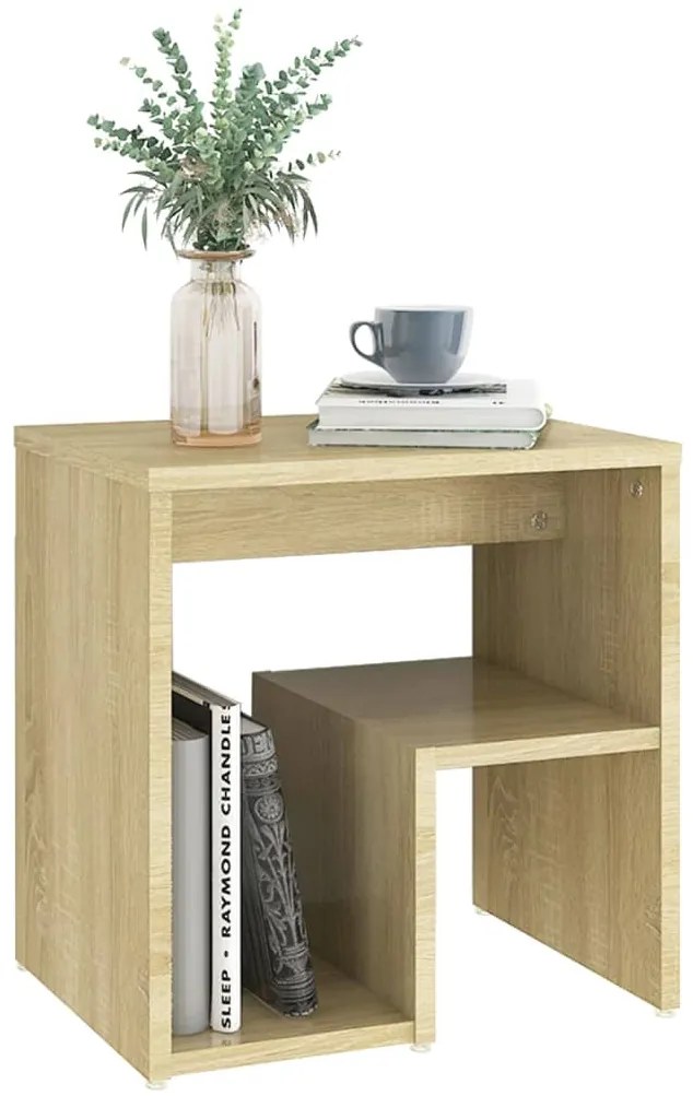 vidaXL Κομοδίνα 2 τεμ. Sonoma Δρυς 40 x 30 x 40 εκ. από Επεξ. Ξύλο