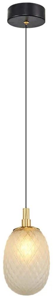 Φωτιστικό Οροφής 414LRC1981 Φ11x120cm 1xG9 5W White-Gold Opviq