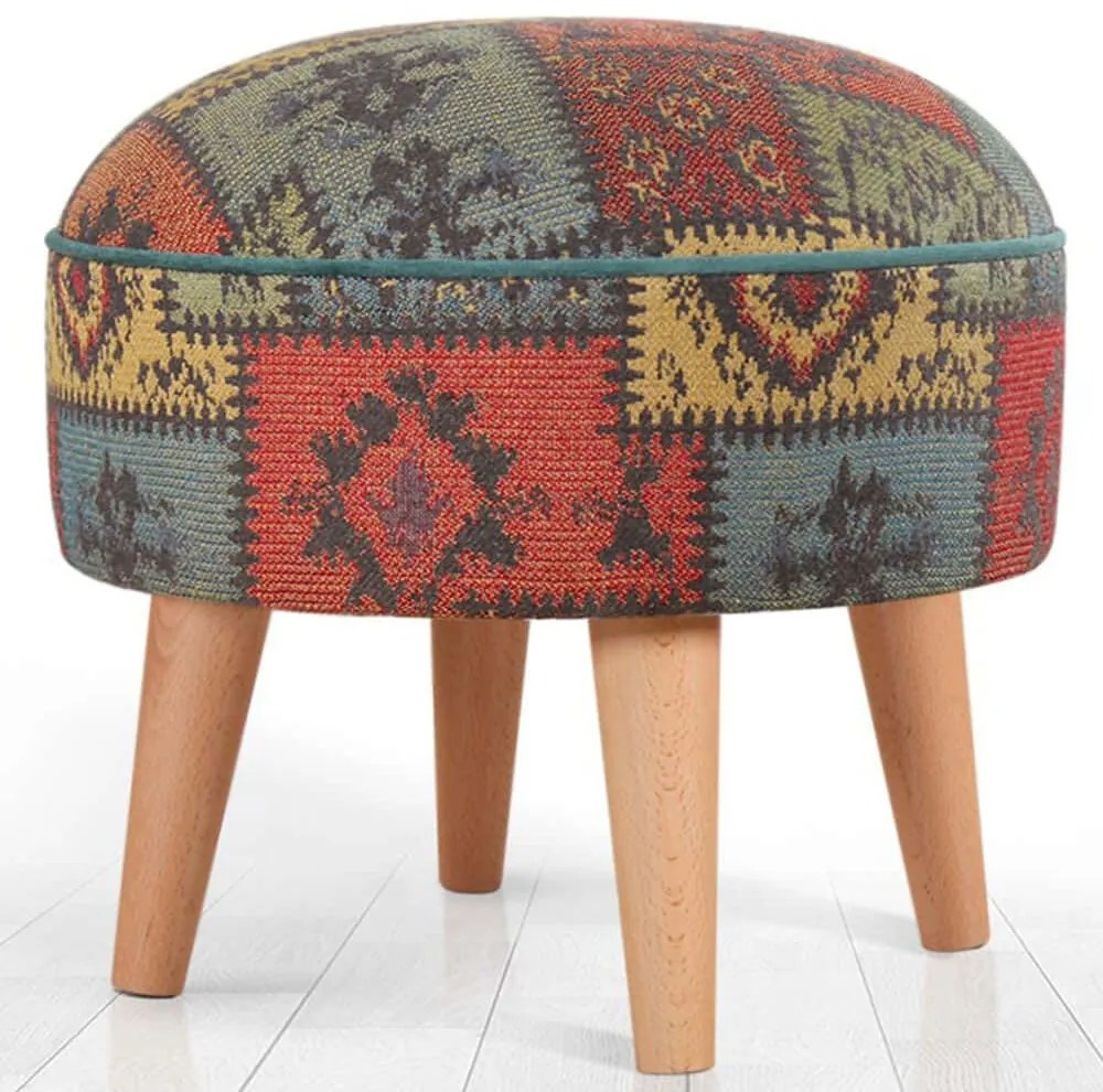 Σκαμπό Rugrev 209FLF1423 45x45x45cm Green