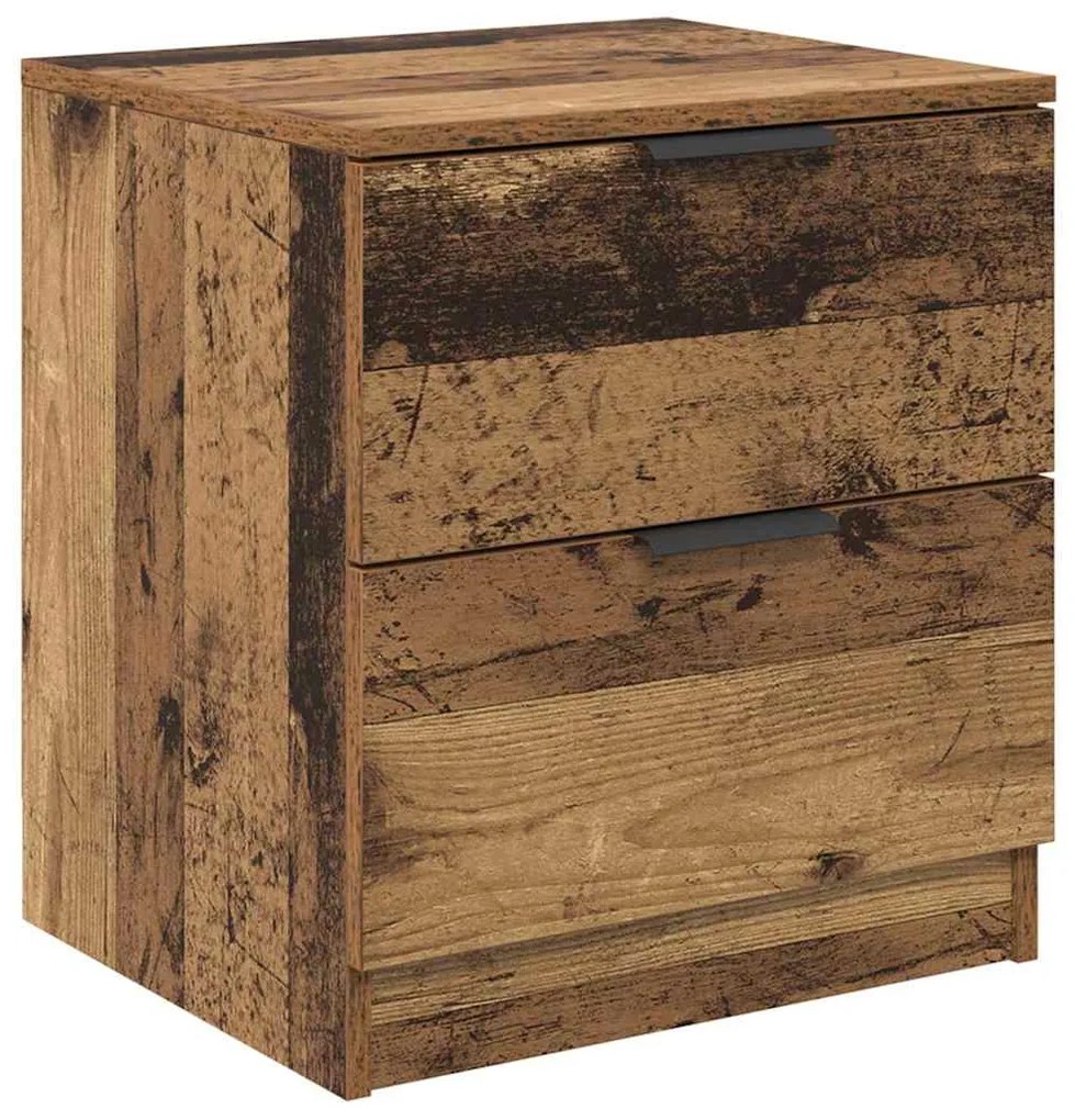 vidaXL Κομοδίνο 2 pcs Παλιό ξύλο 45 x 39 x 50 εκ. Επεξεργασμένο ξύλο