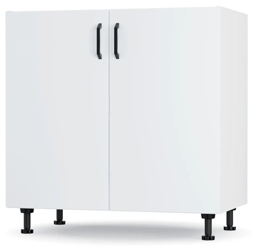 Modest Κάτω Ντουλάπι Νεροχύτη Λευκό 80x48x82cm LS8082M02
