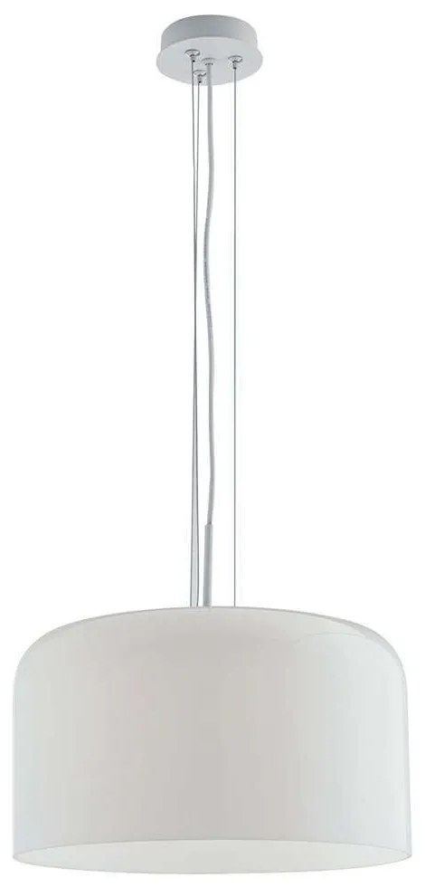 Φωτιστικό Οροφής Gibus I-GIBUS-S40 BCO 1xE27 Φ40cm 150cm White Luce Ambiente Design Glass