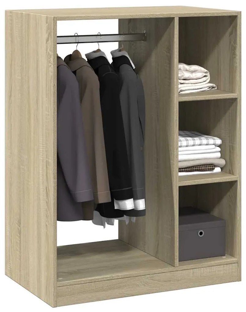 vidaXL Ντουλάπα Χρώμα Sonoma Δρυς 77 x 48 x 102 εκ. Επεξεργασμένο Ξύλο