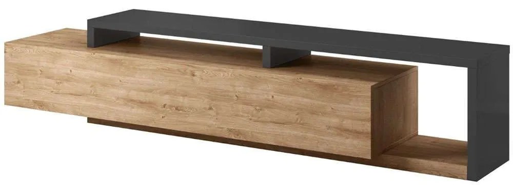 Έπιπλο Τηλεόρασης Bron 16625839 219x45x52cm Oak-Anthracite