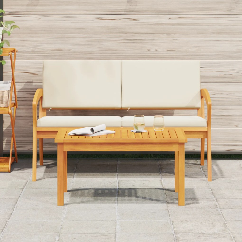 vidaXL Τραπέζι καφέ 75x40x38 εκ. Μασίφ ξύλο ακακίας
