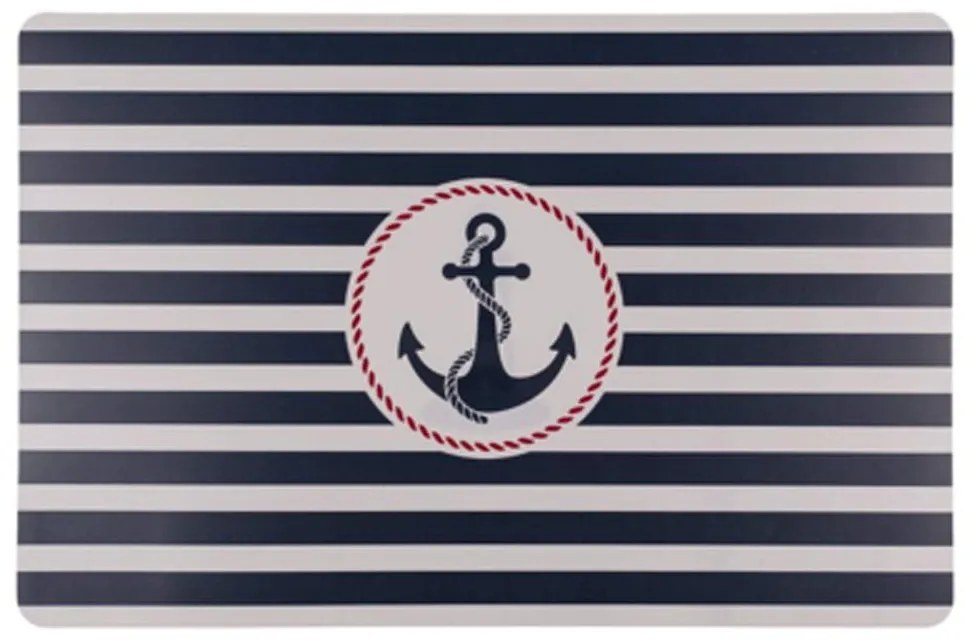 Σουπλά Άγκυρα 830442 43,5x28,5cm White-Blue Polypropylene