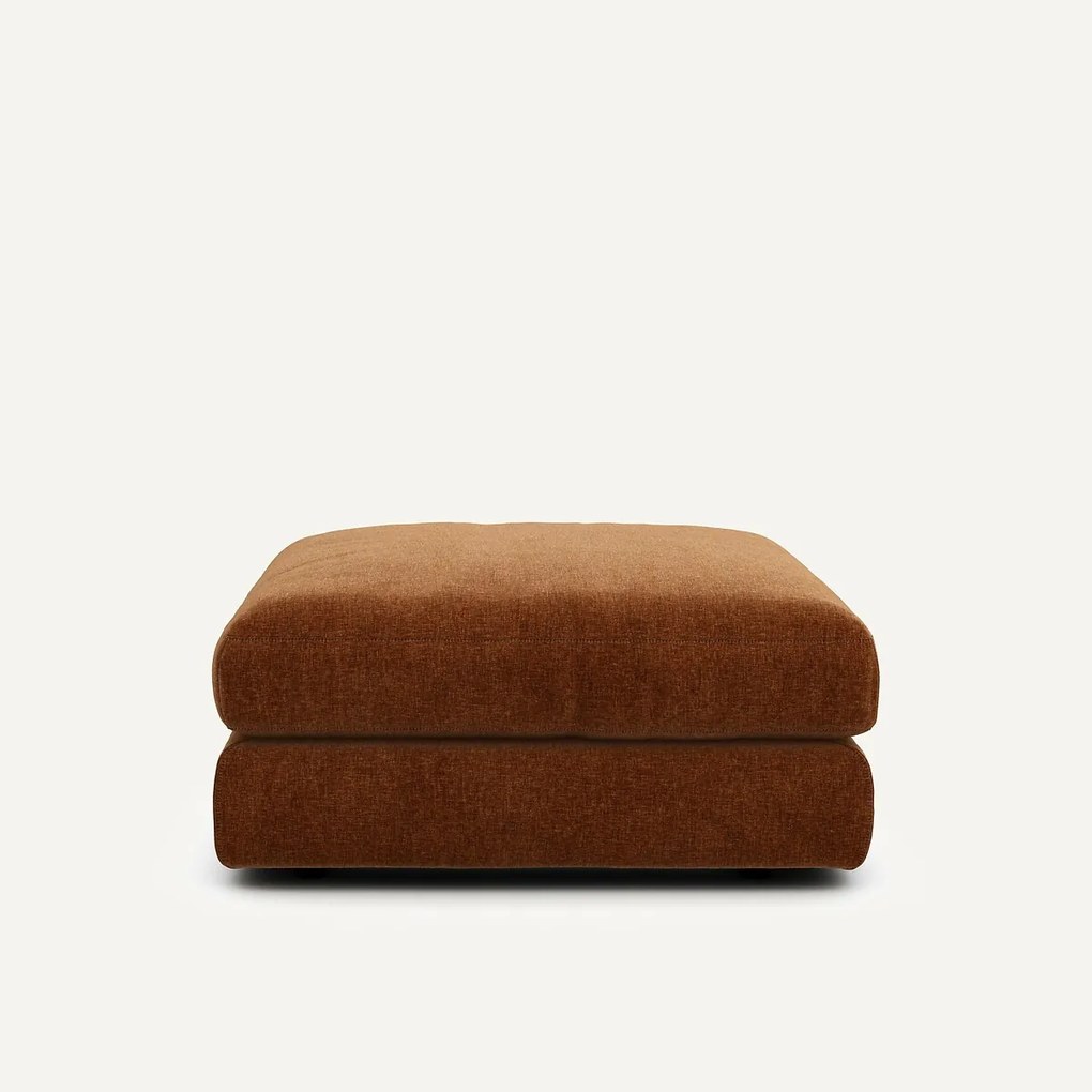 Σκαμπό ποδιών από βελούδινο chenille ύφασμα, Skander