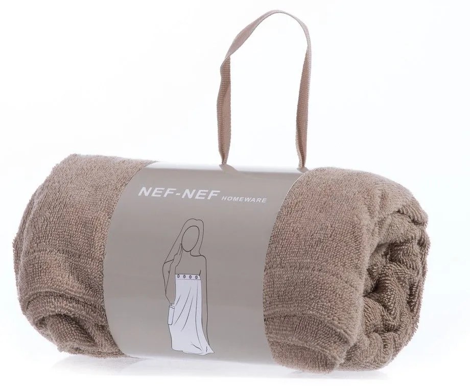 Πετσέτα Παρεό Sandy Mocca Nef-Nef Body 100% Βαμβάκι