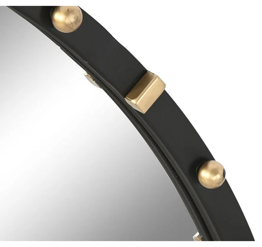 Τοίχο καθρέφτη Home ESPRIT Μαύρο Χρυσό Σύγχρονη 90 x 3,5 x 90 cm