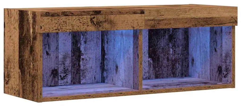 vidaXL Ντουλάπι TV Παλαιό ξύλο 80 x 30 x 30 εκ Επεξεργασμένο ξύλο