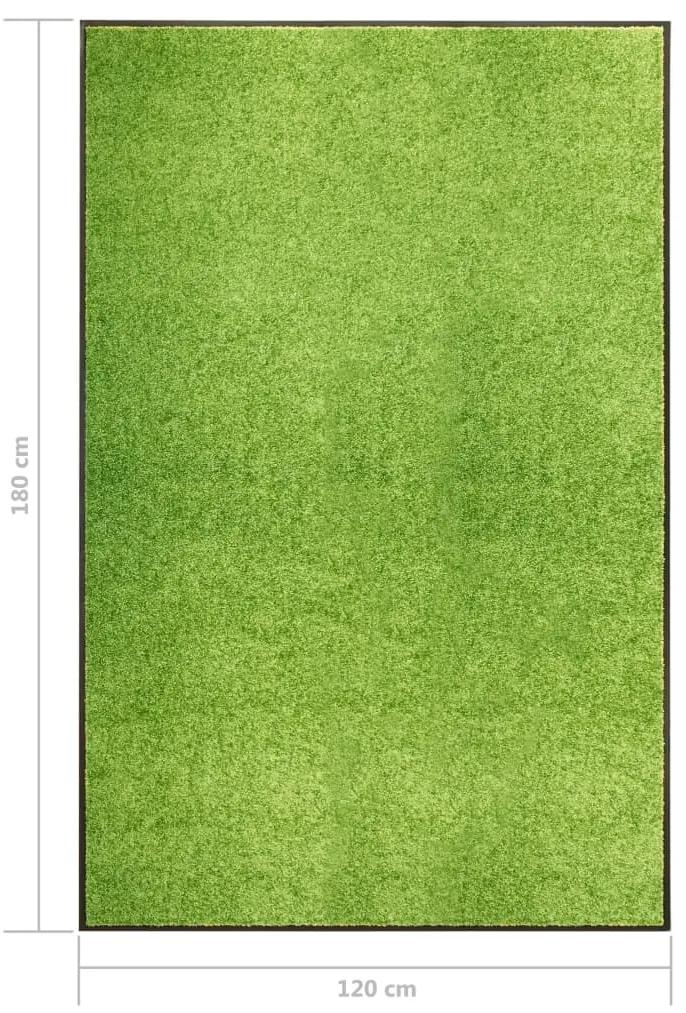 vidaXL Πατάκι Εισόδου Πλενόμενο Πράσινο 120 x 180 εκ.
