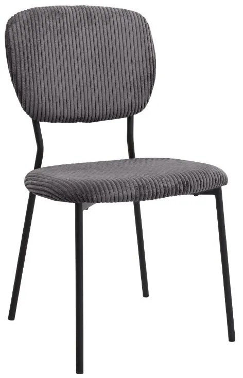 Σετ τραπεζαρία 5τμχ Roger - Kevin Megapap Mdf - ύφασμα χρώμα μαύρο εφέ μαρμάρου - γκρι 120x70x75εκ.