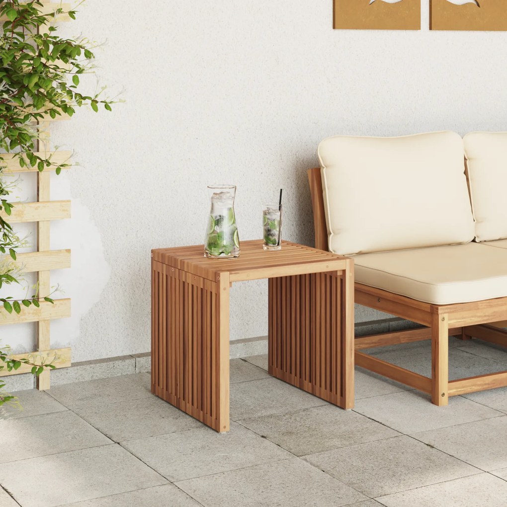 vidaXL Τραπεζάκι Κήπου 45 x 42.5 x 45 εκ. Μασίφ Ξύλο Teak