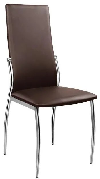 Σετ τραπεζαρίας C10060.03 5τμχ με Τραπέζι NORRIS 120x75x75εκ. & Καρέκλες KIM Καφέ