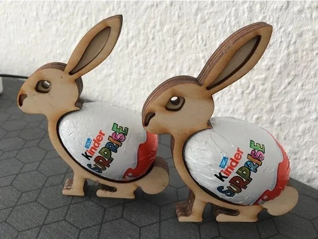Intra απο ξύλο plywood 3mm-4mm πάχος - Πασχαλινά αυγά Rabbit Stand Διανυσματικό αρχείο για ting CNC Δίασταση 30x30 cm Intraeaxys-eo4qnlg7