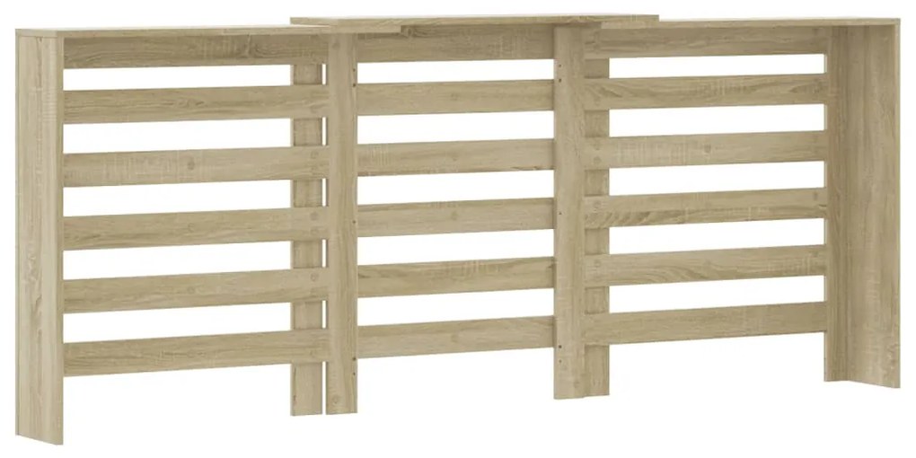 vidaXL Κάλυμμα Καλοριφέρ Sonoma Δρυς 205x21,5x83,5εκ. Επεξ. Ξύλο