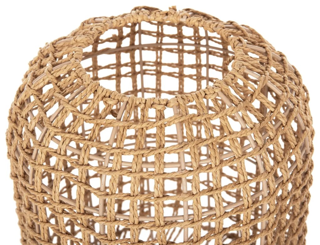 Φωτιστικό Δαπέδου C4358 Μέταλλο - Paper Rope σε Καφέ Φ25x102Υεκ. 25x25x102 εκ.
