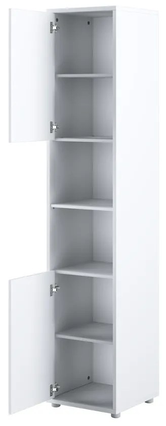Σετ επίπλων Concept Pro Lenart AH145, Άσπρο, Πλαστικοποιημένη μοριοσανίδα, Τάβλες για Κρεβάτι, 90x200, Ενιαίος, Με κρεβάτι, Με πρόσθετο εξοπλισμό, Άσπρο