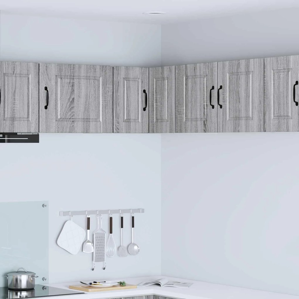 vidaXL Ντουλάπα Κουζίνας με ράφι Γκρίζο Σονομα 57 x 57 x 40 εκ.