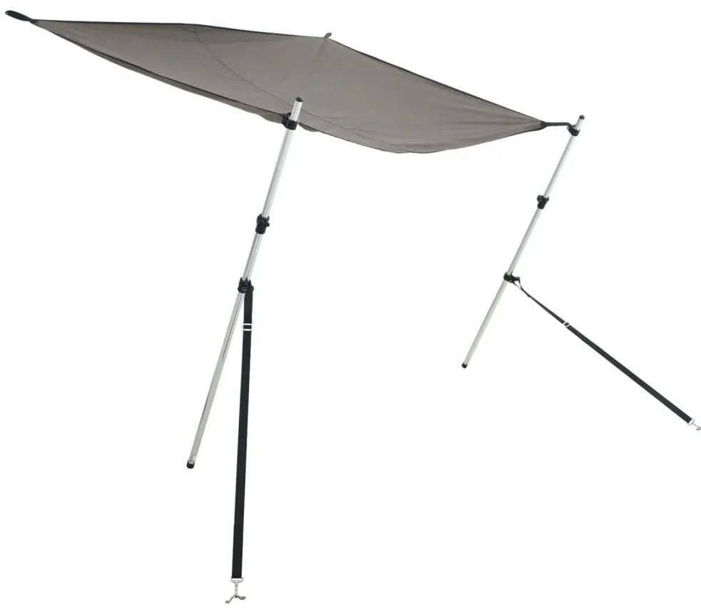 vidaXL Επέκταση Σκιάστρου Σχήμα Τ Ανθρακί 174x205x(115-194) εκ.