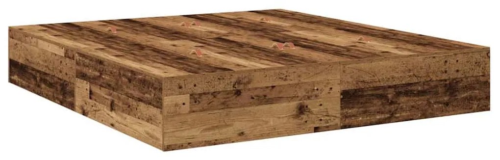 vidaXL Σκελετός Κρεβατιού Παλαιό ξύλο 200 x 180 x 31.5 εκ.