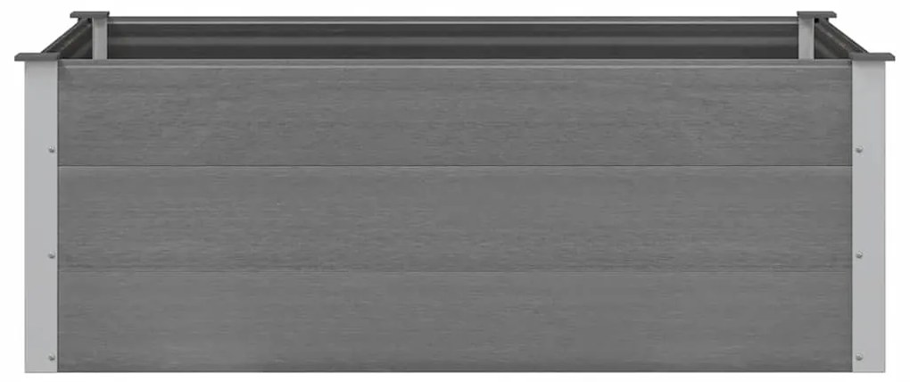 vidaXL Ζαρντινιέρα Υπερυψωμένη Γκρι 150 x 100 x 54 εκ. από WPC