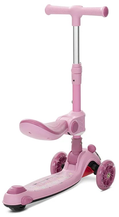 Πατίνι Scooter με Φως &amp; Μουσική Swiftie Τρίτροχο Αναδιπλούμενο με Κάθισμα  Pink  10390220003 Lorelli