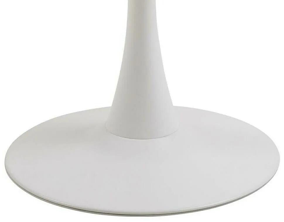 Τραπέζι Oakland 813, Λευκό μάρμαρο, 75cm, 36 kg, Κεραμικός, Μέταλλο | Epipla1.gr