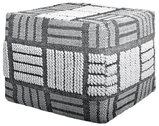 ΔΙΑΚΟΣΜΗΤΙΚΟ ΠΟΥΦ Fylliana Kiran ΓΚΡΙ ΧΡΩΜΑ 50x50x45εκ
