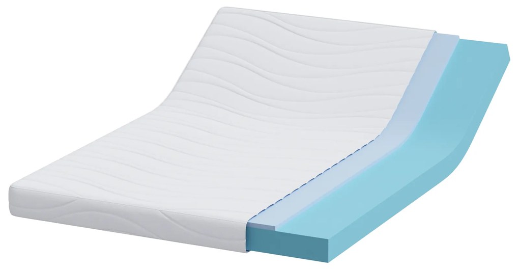 vidaXL Στρώματα Λευκό 140 x 190 cm 100% ύφασμα πολυεστέρα