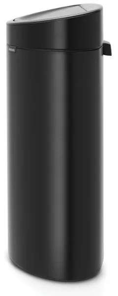 Κάδος Brabantia Touch Bin New 649733, 40 l, αθόρυβο και ομαλό κλείσιμο, επίπεδη πλάτη, Μαύρο