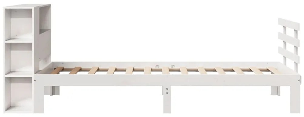 vidaXL Κρεβάτι Βιβλιοθήκη Χωρίς Στρώμα 100x200 εκ. Μασίφ Ξύλο Πεύκο