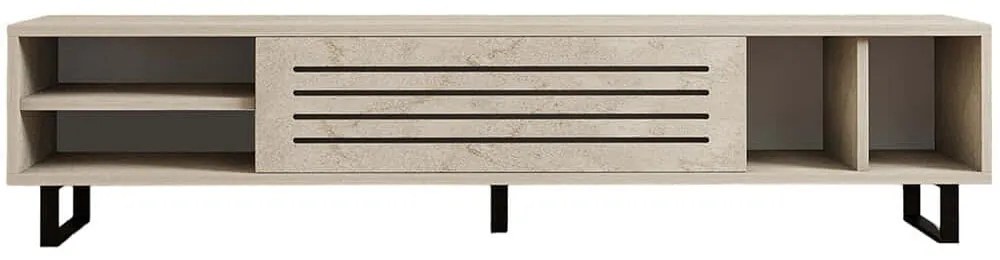 Έπιπλο Τηλεόρασης Safir 835PUQ6403 160x40x35cm Travertine Beige