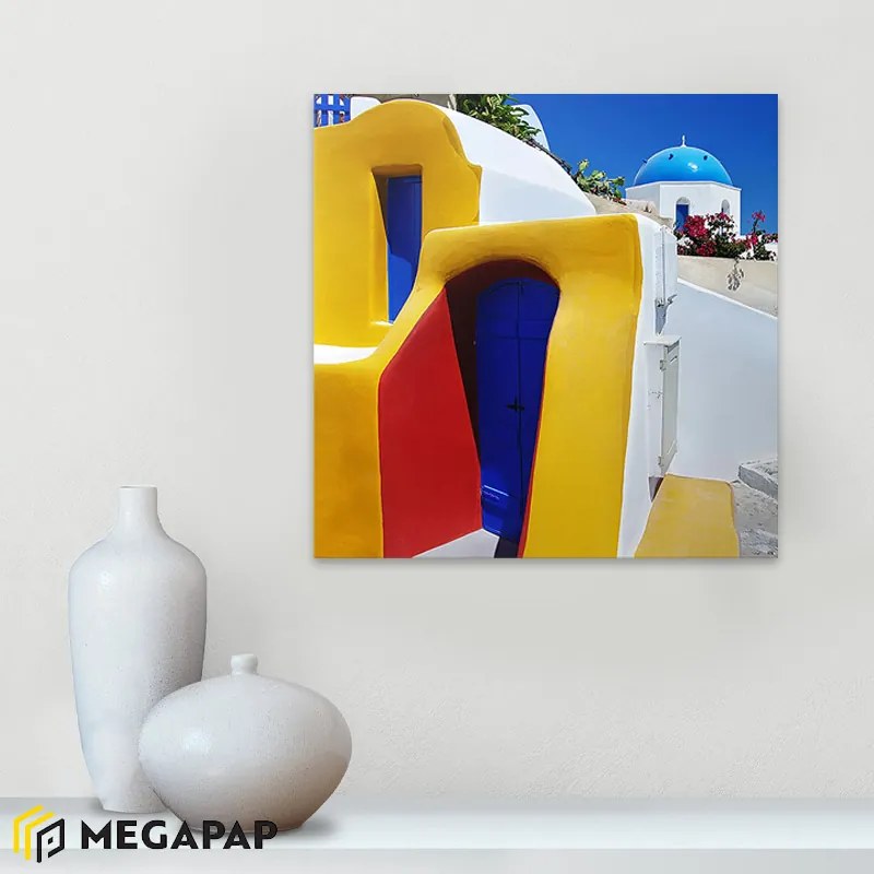 ΠΙΝΑΚΑΣ ΣΕ ΚΑΜΒΑ "SANTORINI" MEGAPAP ΨΗΦΙΑΚΗΣ ΕΚΤΥΠΩΣΗΣ 50X50X3ΕΚ.