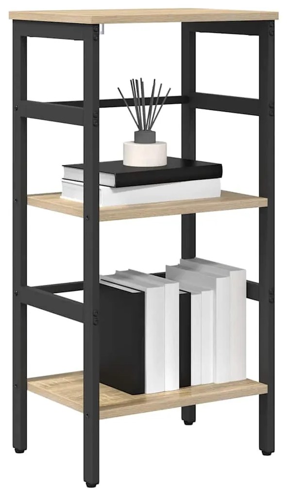 vidaXL Ράφι Βιβλίων Δρύς Sonoma 40 x 29,5 x 81 εκ Επεξεργασμένο ξύλο