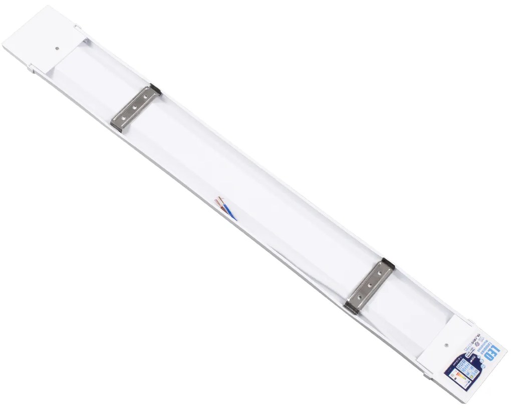 GloboStar® 60156 LED Γραμμικό Βιομηχανικό Φωτιστικό Tri-Proof 60cm 20W 1847lm 120° AC 220-240V Αδιάβροχο IP65 Μ60 x Π7.5 x Υ2.5cm Φυσικό Λευκό 4500K - 2 Χρόνια Εγγύηση