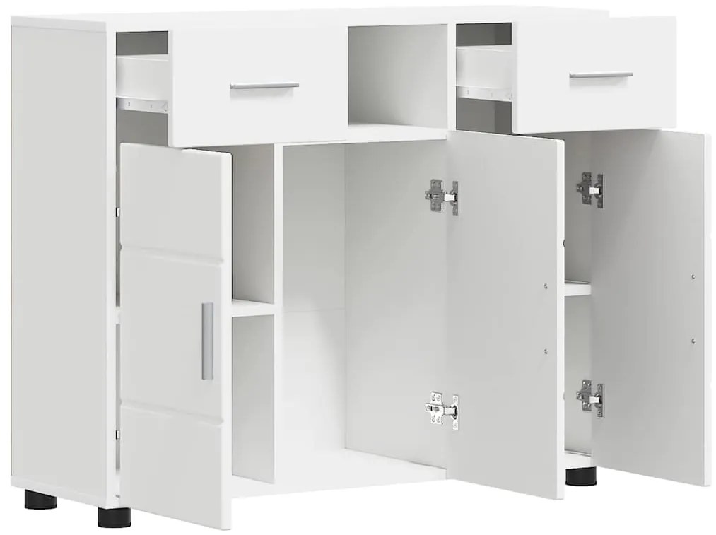 vidaXL Πλαϊνό γραφείο Λευκό 88.5 x 30.5 x 73 εκ Επεξεργασμένο ξύλο