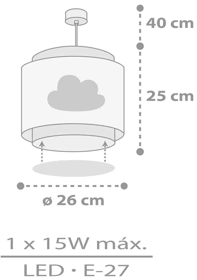 Baby Dreams Gray παιδικό φωτιστικό οροφής (76012[E]) (Κατόπιν παραγγελίας 30 ημέρες) - 76012E