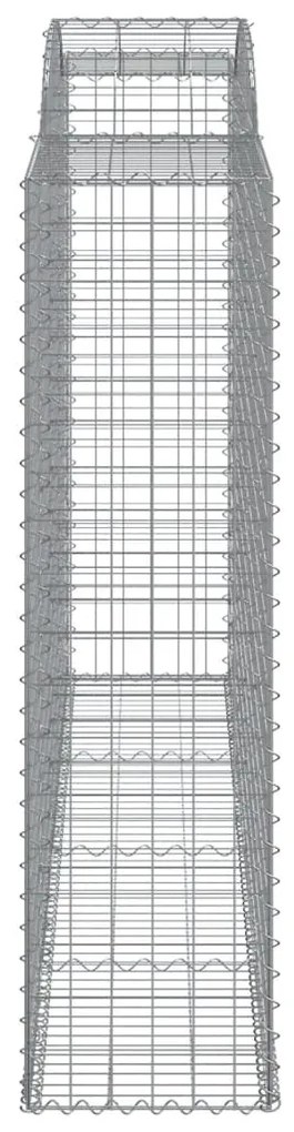 vidaXL Συρματοκιβώτια Τοξωτά 13 τεμ. 300x50x180/200 εκ. Γαλβαν. Ατσάλι