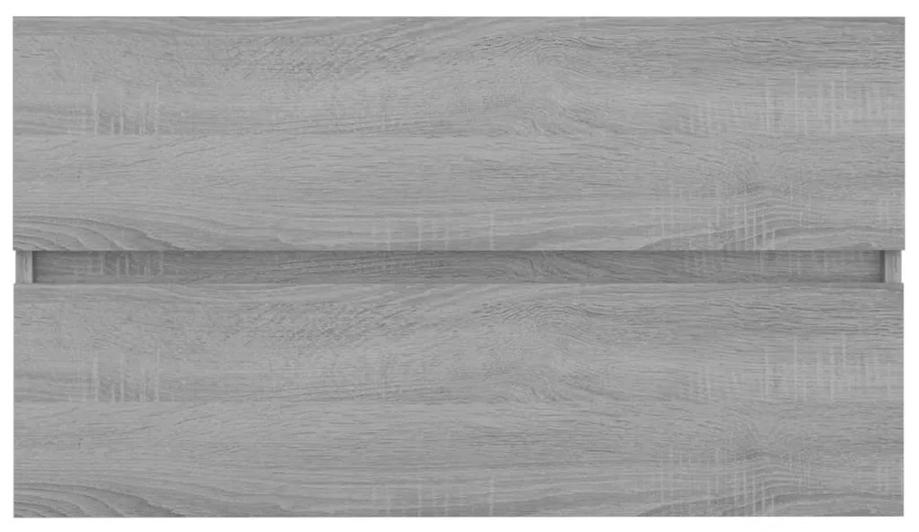 vidaXL Ντουλάπι Νιπτήρα Γκρι Sonoma 80x38,5x45 εκ. Επεξεργασμένο Ξύλο