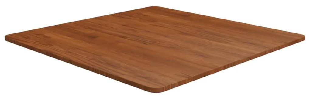 vidaXL Επιφάνεια Τραπεζιού Τετράγωνη Σκ. Καφέ 80x80x1,5 εκ. Ξύλο Δρυς