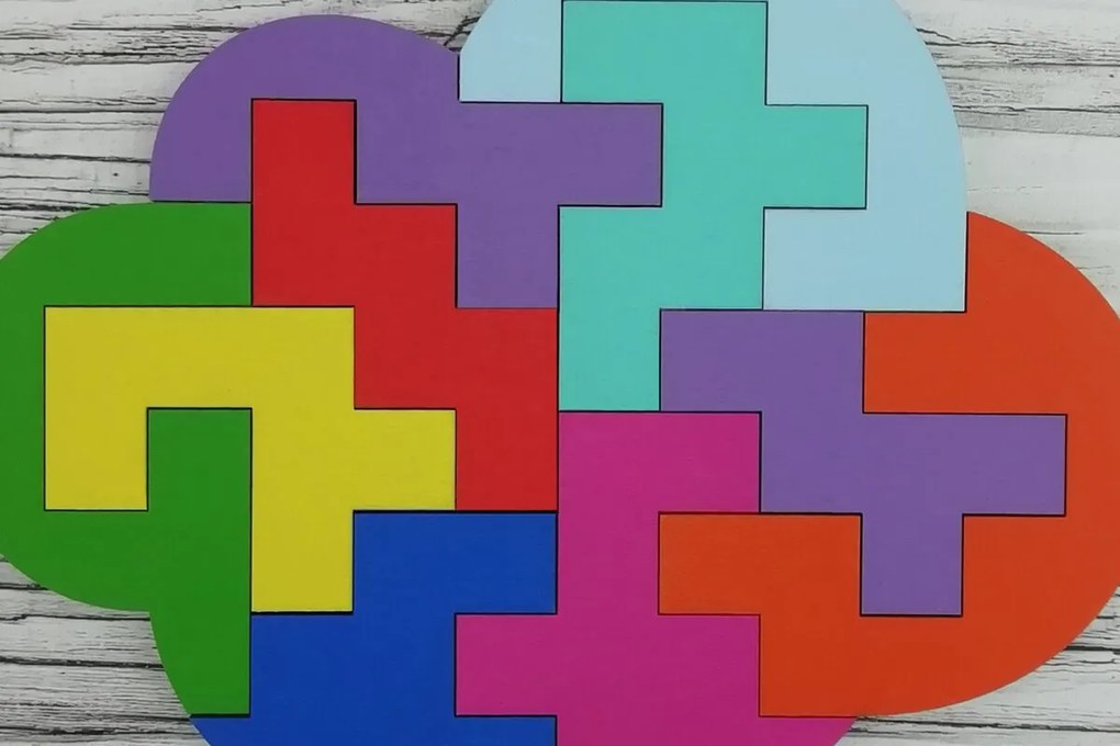 Σετ των 2 Intra απο ξύλο plywood 3mm-4mm πάχος - Εκπαιδευτικό παζλ για παιδιά Δίασταση 30x20 cm INTRAFABR-4618265