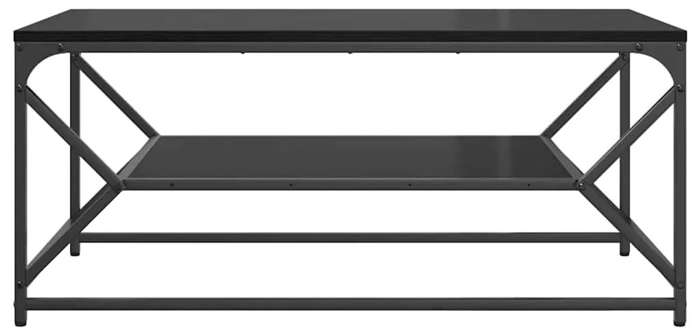 vidaXL Τραπεζάκι σαλονιού Μαύρη Οξυά 90 x 50 x 40 cm