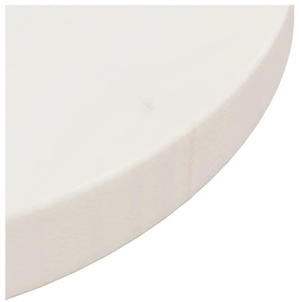 vidaXL Επιφάνεια Τραπεζιού Λευκή Ø30 x 2,5 εκ. από Μασίφ Ξύλο Πεύκου