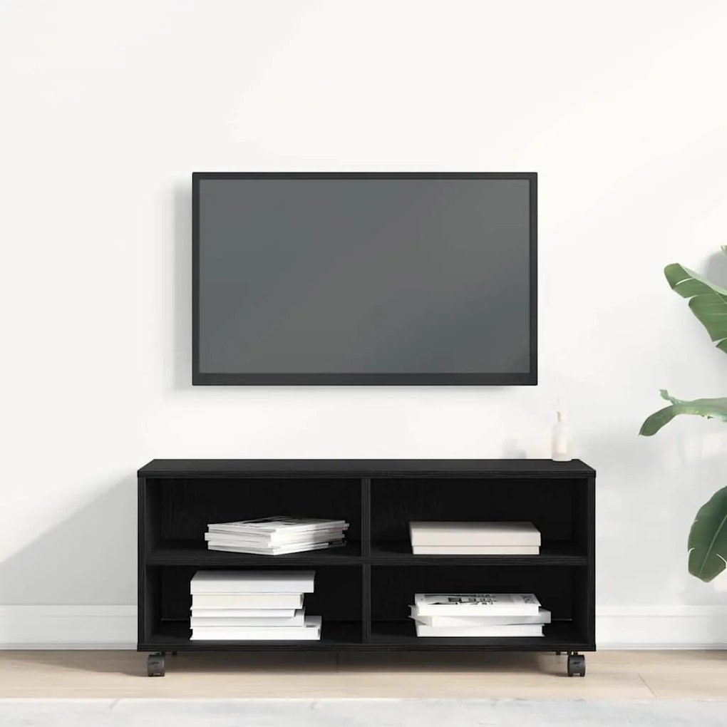 vidaXL Ντουλάπι TV Μαύρο 90 x 35 x 35 cm Επεξεργασμένο ξύλο