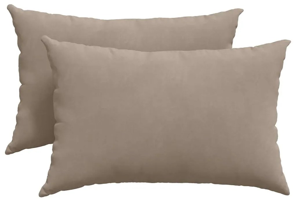 vidaXL Μαξιλάρι Καναπέ 2 pcs Taupe 60 x 40 cm ύφασμα