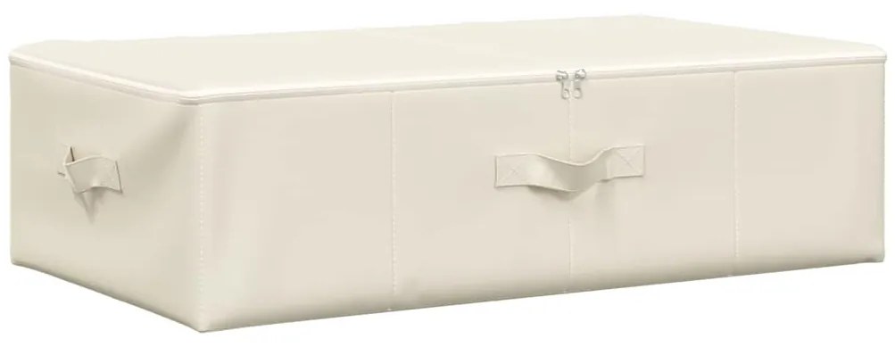 vidaXL Κουτιά Αποθήκευσης 2 τεμ. Κρεμ 70 x 40 x 18 εκ. Υφασμάτινα
