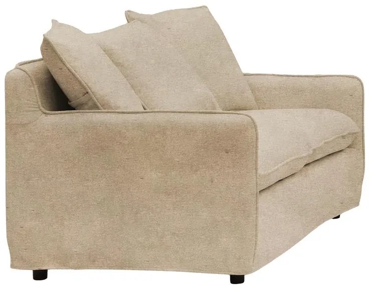 Σετ σαλονιού Interest 2τεμ ύφασμα σε μπεζ απόχρωση με μαξιλάρια 196x85x90 εκ.