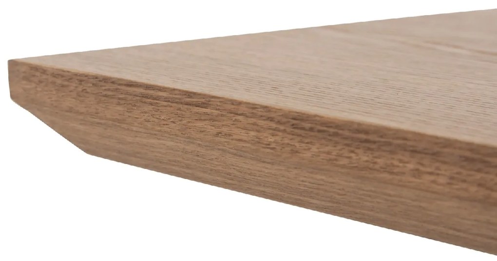 ΤΡΑΠΕΖΙ PAOLO HM9853 MDF ΜΕ ΚΑΠΛΑΜΑ ΦΡΑΞΙΝΟΥ-ΠΟΔΙΑ RUBBERWOOD-ΦΥΣΙΚΟ 180x90x75Yεκ