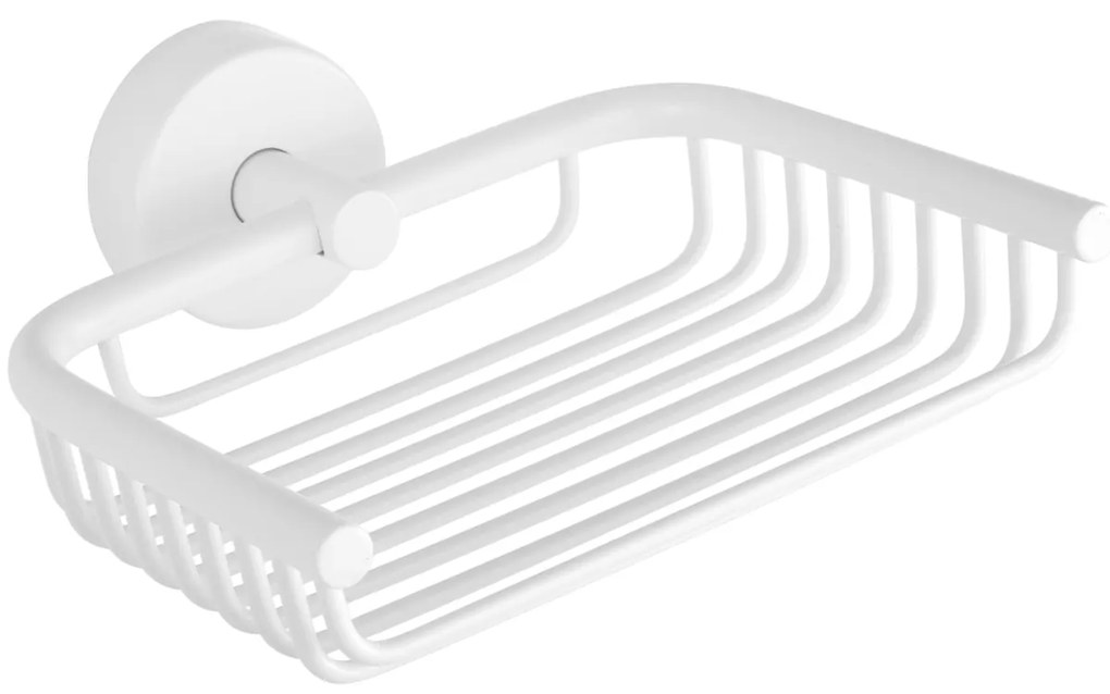 Σαπουνοθήκη σχαρωτή MODERNO 2303 66 Λευκή ματ KARAG 13cm - 230366